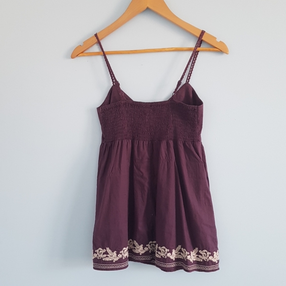 Jacob dark purple embroidered babydoll - Picture 2 of 11